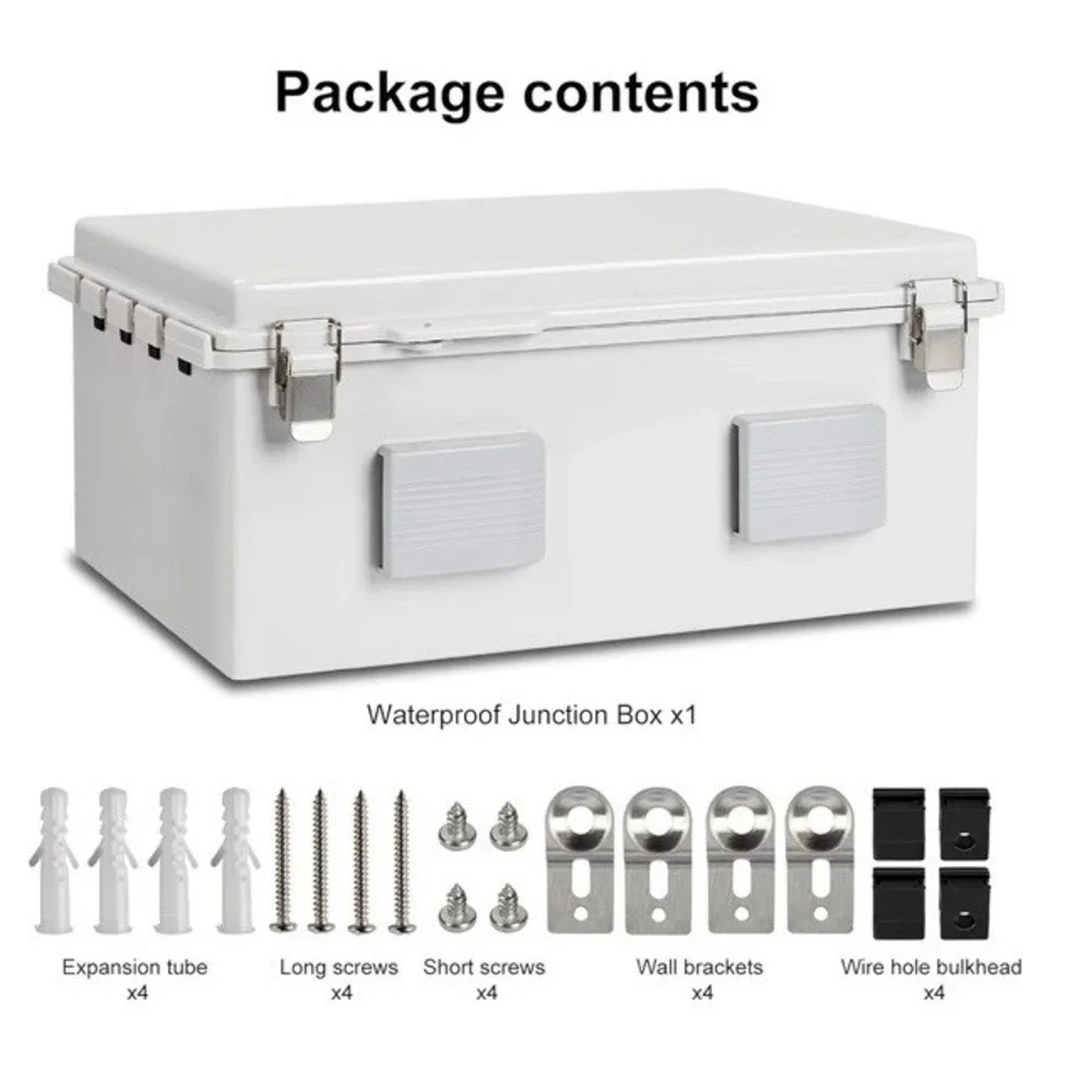 Electrical Junction Box, Ventilated Design, Cable Grommets, Indoor/Outdoor Use